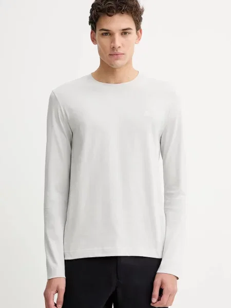 Majica z dolgimi rokavi Marc O'Polo siva