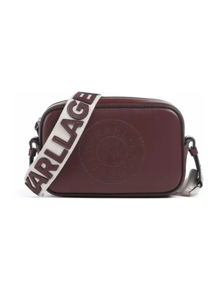 Torebka crossbody Karl Lagerfeld skórzana czerwona