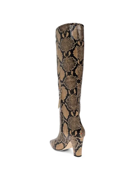 Botine Aeyde cu imagine cu model piele de șarpe