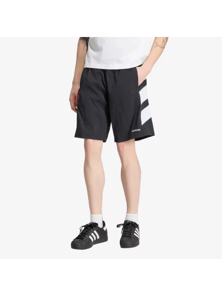 Σορτς adidas Adicolor Double Blocked Shorts Black S μαύρο