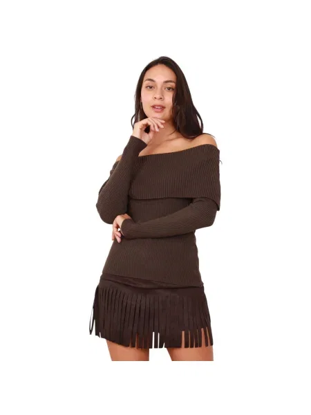 Top La Modeuse maro