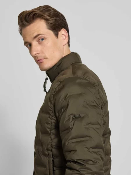 Kurtka pikowana ze stójką model SURF' Cinque czarna
