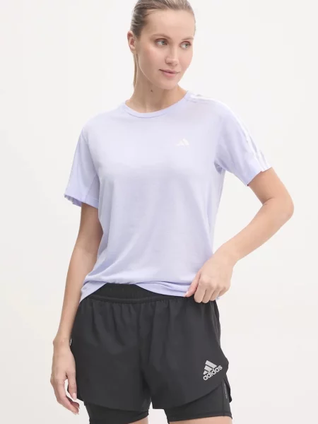 Тениска за бягане adidas Performance Own The Run лилаво виолетово