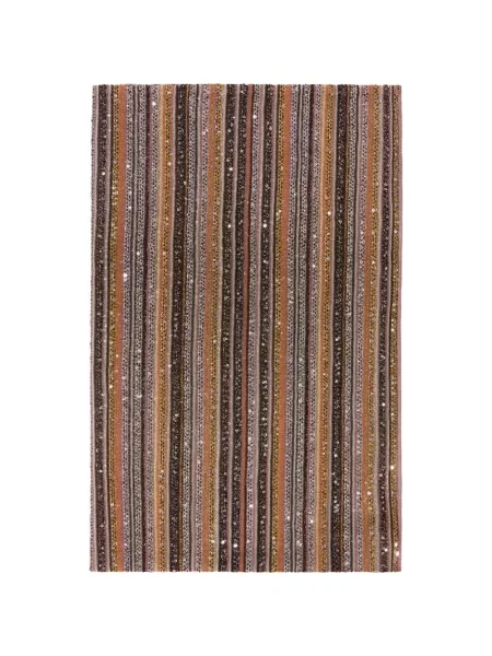 Fular Missoni cu dungi maro