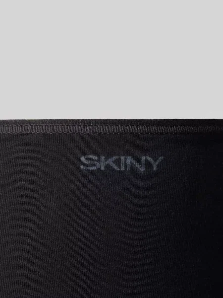 Figi z logo i elastycznym pasem Skiny czarne