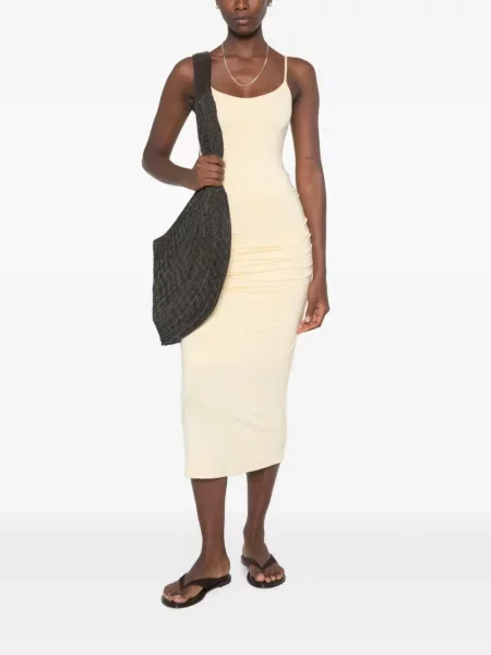 Rochie midi Toteme drapată galben