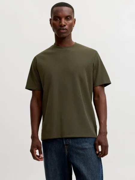 JACK & JONES Tricou JJEAustin oliv