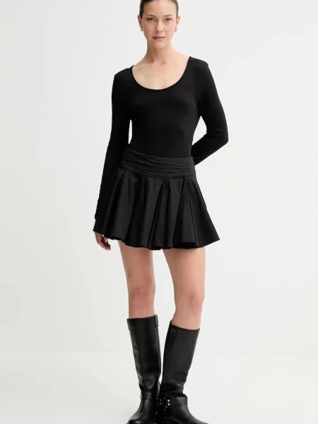 Спідниця AllSaints TULIP mini розкльошена чорний