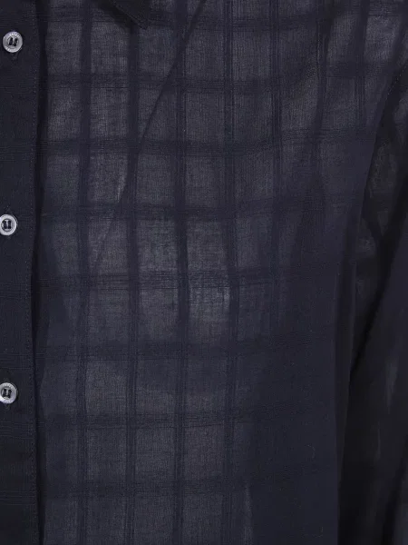 Cămașă Aspesi în carouri albastru