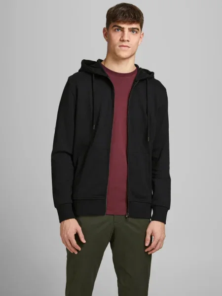 JACK & JONES Tréning dzseki fekete