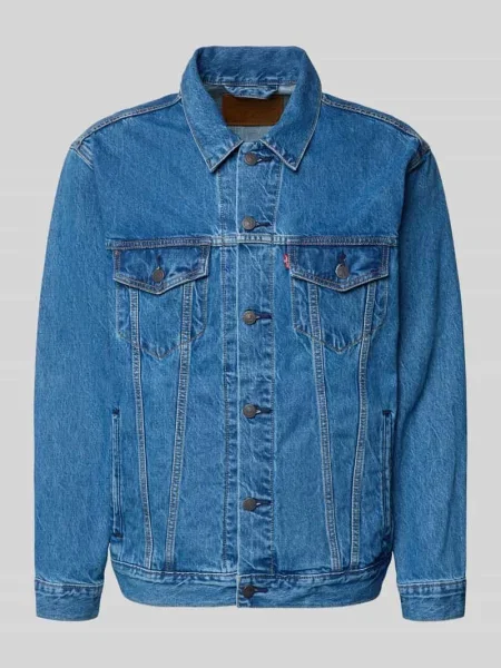 Kurtka jeansowa o kroju relaxed fit z czystej bawełny Levi's niebieska