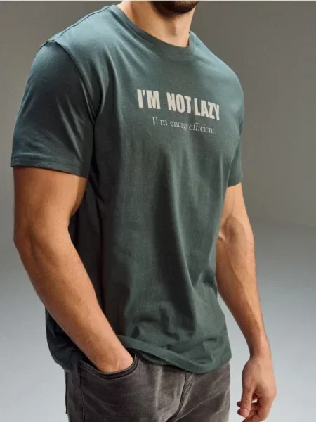 Sinsay tričko s nápisem zelená