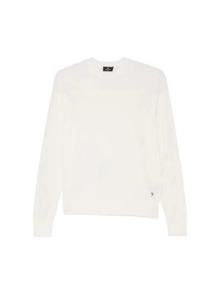 Dzianinowy sweter Etro biały