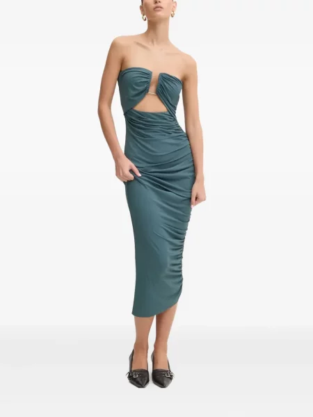 Rochie midi Aniye By până la genunchi de costum verde