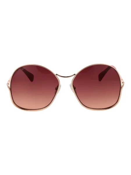 Okulary przeciwsłoneczne Max Mara różowe