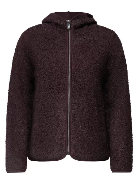 CECIL Jachetă fleece vin roșu