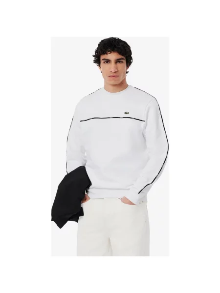 Bluza Lacoste Logo Trim Fleece czysty S biały