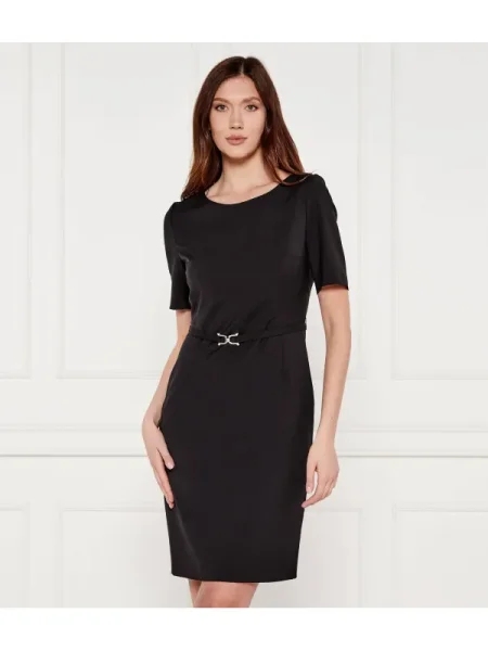 Rochie Boss Black de lână negru