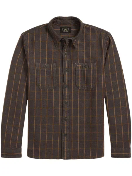 Pruhovaná košile Ralph Lauren Rrl šedá