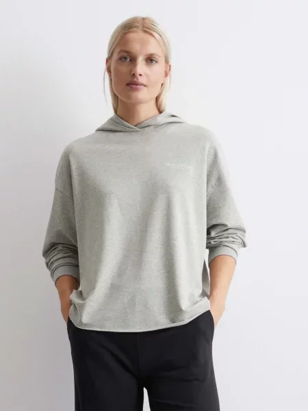 Худі Marc O’Polo бавовна/віскоза сірий