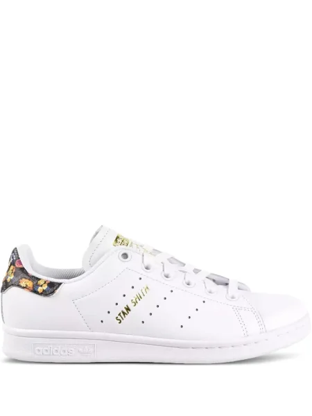 Маратонки Adidas Stan Smith бродирани на цветя бяло