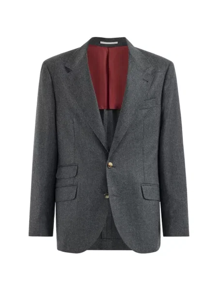 Sacou Brunello Cucinelli de lână gri