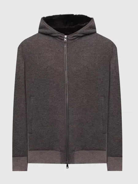 Куртка з вовни і кашеміру Cashmere&whiskey коричнева