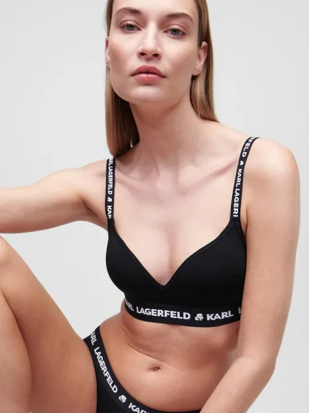 Сутиен Karl Lagerfeld с изчистен дизайн черно