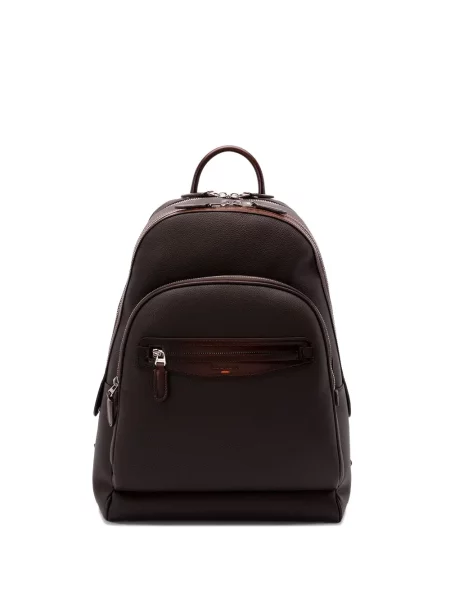 Rucsac Santoni din piele maro
