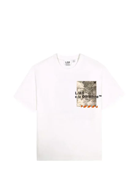 Tričko L/ab C/o Off-white biela