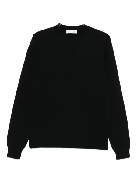 Pulover Filippo De Laurentiis cu decolteu rotund negru