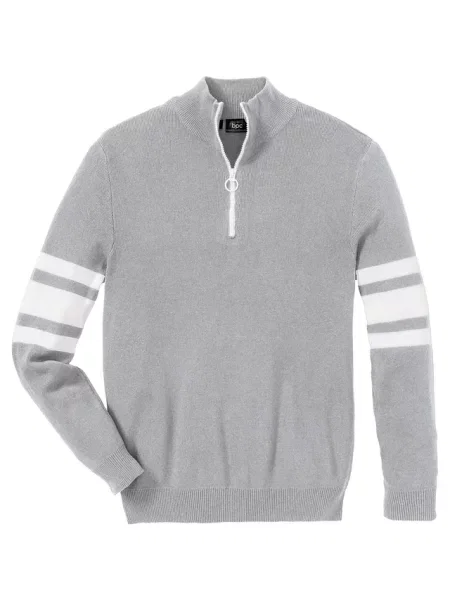 Sweter o kroju regular fit szary