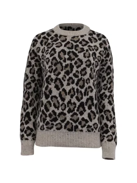 Pulover Alanui cu imagine cu imprimeu animal print