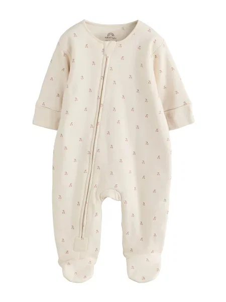 Next Pijamale ecru / ciocolatiu / pal roz
