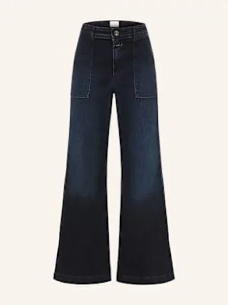 Closed Jeansy Flare Aria blau czarne