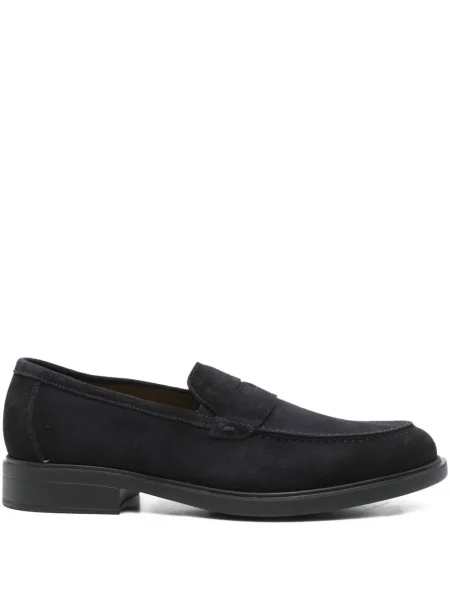Pantofi loafer Doucal's din piele de căprioară albastru