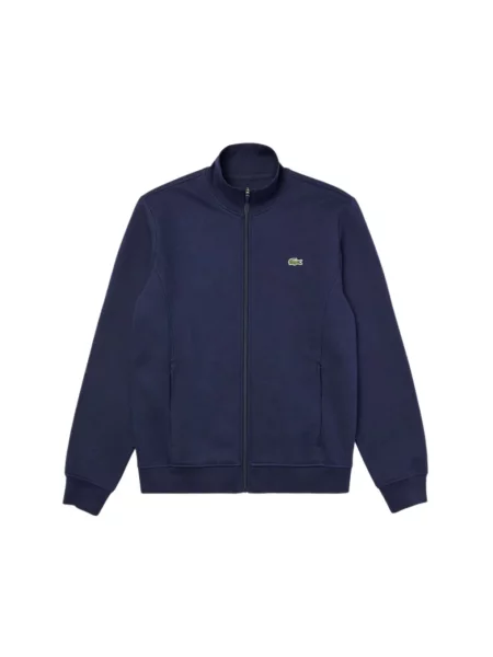 Sweter Lacoste polarowy niebieski