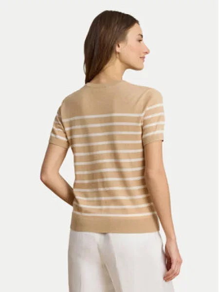 Tričko Lauren Ralph Lauren béžové