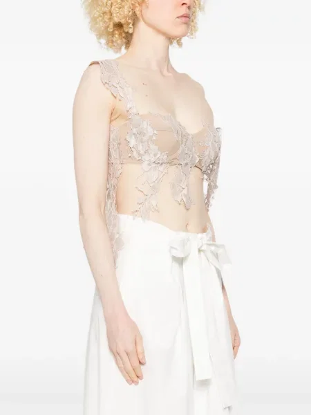 Bluzka koronkowa Giuseppe Di Morabito w kwiatki koronkowa