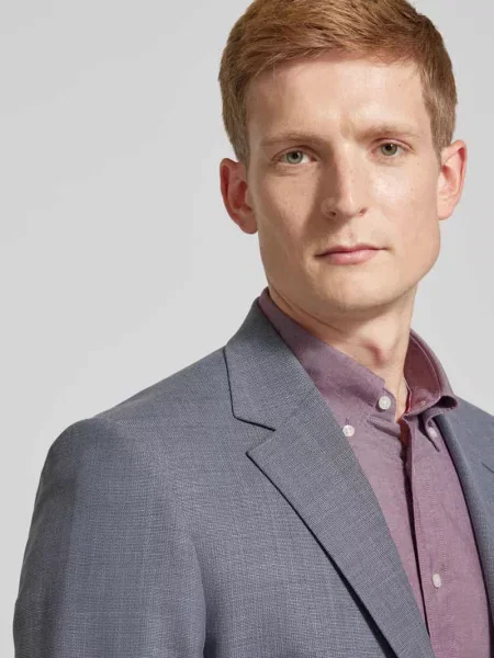Koszula biznesowa z kołnierzykiem typu button down model ‘Henry’ Tommy Hilfiger czerwona