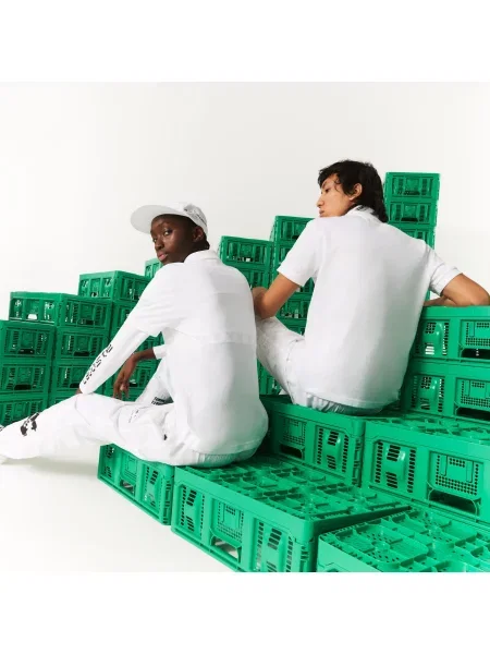 Классическое поло Lacoste белое