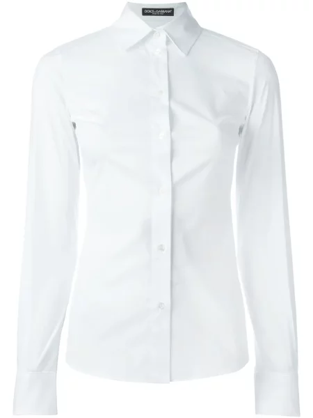 Koszula Dolce And Gabbana popelinowa biała