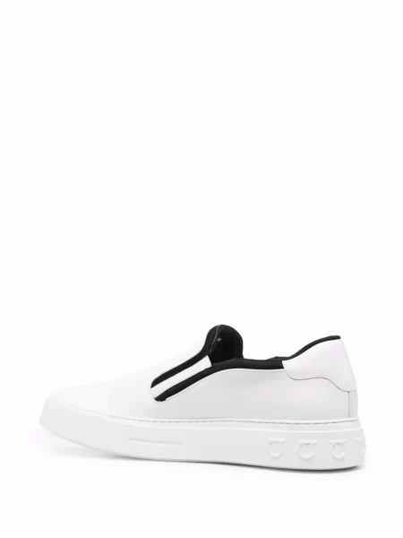 Slip on tenisky Salvatore Ferragamo bílé