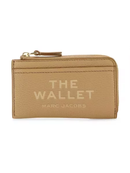 Portfel Marc Jacobs skórzany beżowy