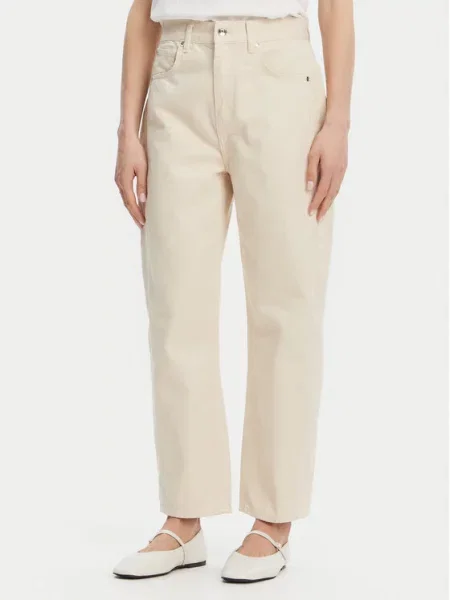 Liu Jo Jeansy Écru Boyfriend Fit