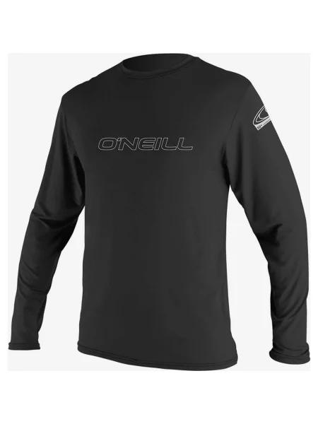 Koszulka O'Neill Basic Skins Sun długi rękaw intensywna czerń XS czarna