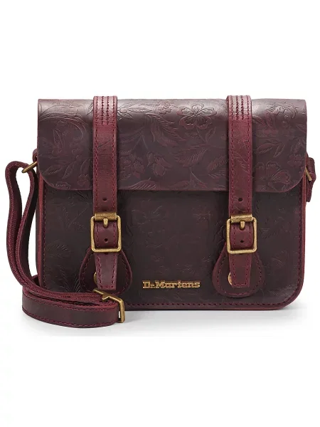 Crossbody torbica Dr. Martens s cvetličnim vzorcem rdeča