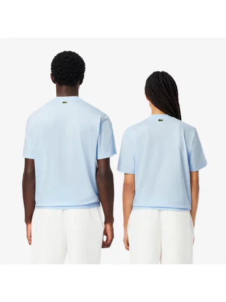 Lacoste футболка унісекс Classic fit блакитна