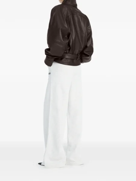 Pantaloni Rotate Birger Christensen cu broderie maro