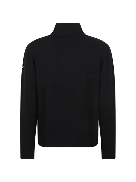 Sweter Moncler z logo czarny